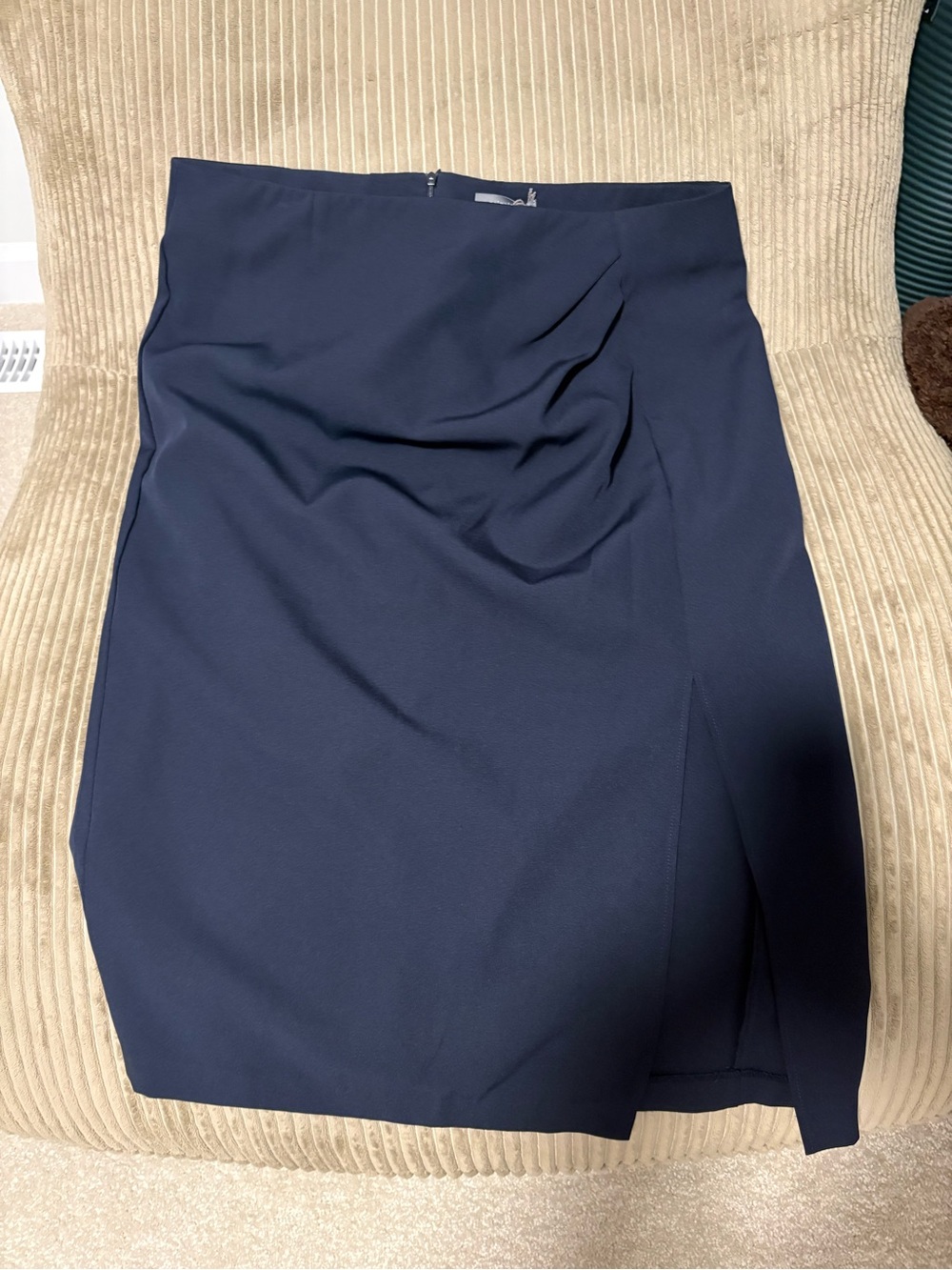 Navy Pencil Skirt - Women's